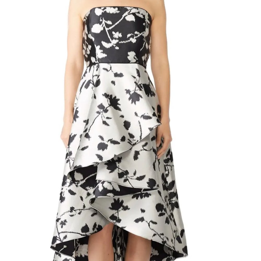 NWT Shoshanna Isabell Midnight High/Low Midi Dress 4